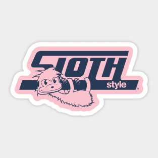 SLOTH STYLE BLUE Sticker